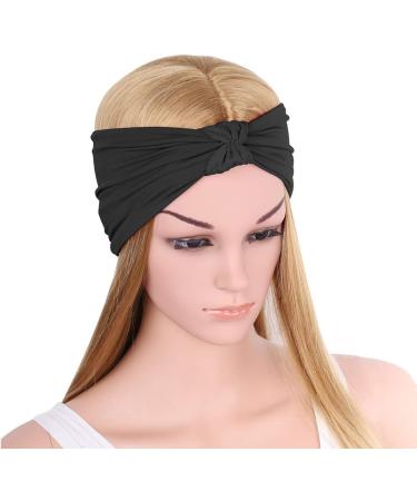 MoKo Sports Headband - Breathable Lightweight Sweat Wicking Multi-use Headwear - Stylish Black Elastic Band - Buy Online on GoSupps.com