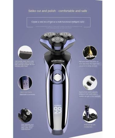 Buy Electric Razor for Men | 5 in 1 Rotary Shavers & Beard Trimmer | Wet & Dry Electric Shaver - Perfect Gift - Buy Online on GoSupps.com