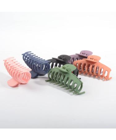 6 Pcs Matte Large Hair Claw Clips - 4.33 Inch Nonslip Strong Hold for Women and Girls - Buy Online on GoSupps.com