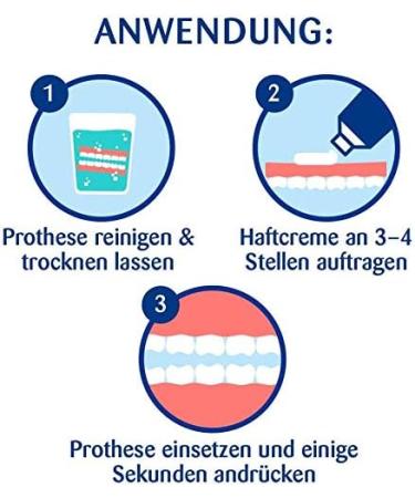 Kukident Adhesive Cream Med + Chamomile 40g Secure Denture Fixative for Comfort & Stability | International Shipping Available - Buy Online on GoSupps.com