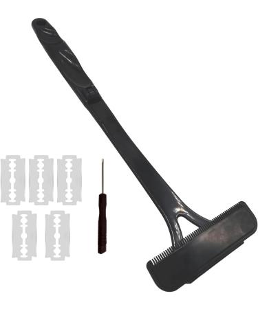 Fenteer Men's Back Razors - Long Handle for DIY Back Shaving Ergonomic Design Easy Wet/Dry Use - KL in Black - Buy Online on GoSupps.com