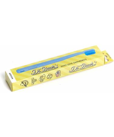 Dr. Bauers Daily Love Toothbrush Medium - Eco-Friendly Daily Care (1 Piece) - International Shipping - Buy Online on GoSupps.com