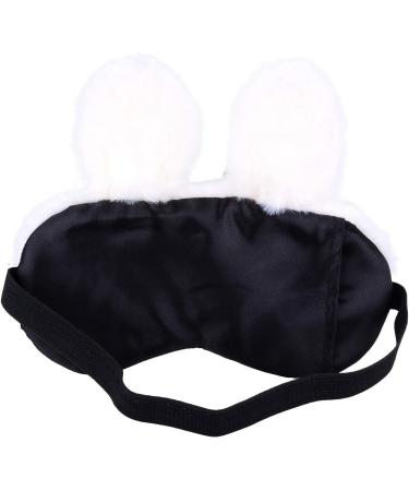 ULIFEMALL Cute Rabbit Sleeping Mask - Soft Plush Bunny Blindfold for Kids and Adults - Buy Online on GoSupps.com