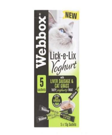 LICK-E-LIX LIVER SAUSAGE & CAT GRASS CAT TREAT 5PK -REWARD DELIGHT KITTEN (17X)