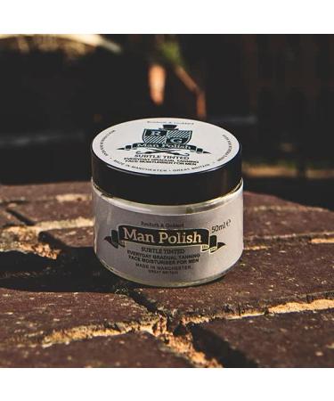Man Polish Subtle Tinted - Premium Gradual Self Tanning Face Moisturiser for Men 50ml - Buy Online on GoSupps.com