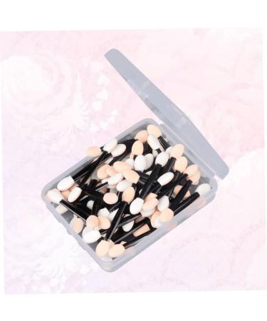 FRCOLOR 50 Pcs Eye Shadow Double Head Sponge Applicator Eyeshadow Makeup Brush Makeup Tools Emulsion Size 1 Black - Buy Online on GoSupps.com