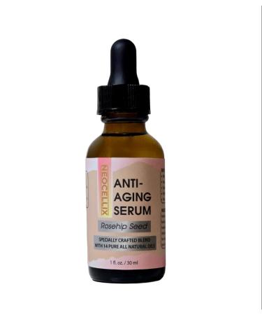 Anti-Aging Oil Serum Made From 14 Pure All Natural Oils - Rosehip Argan Sea Buckthorn... Supports Smoother Texture Firmness Deep Hydration & Radiance Boost for Youthful Skin - Made in USA 1oz - Buy Online on GoSupps.com