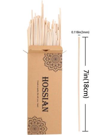 Hossian Natural Rattan Wood Reed Diffuser Sticks - 7 Inch (Pack of 100) - Buy Online on GoSupps.com