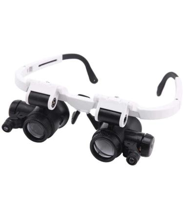 Spacmirrors Illuminated 8X 23X Head Wearing Glass Hd Identification Repair with 2 Led Lamp Engraving Watch Repair Magnifier