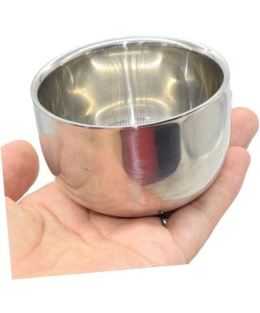 Beavorty 2 STK Impact Bowl Tools for Men | Stainless Steel Shaving Soap Container | Rabbit Ears Bubble Bowl for Home Shaving | 7.3x5cm Silver - Buy Online on GoSupps.com