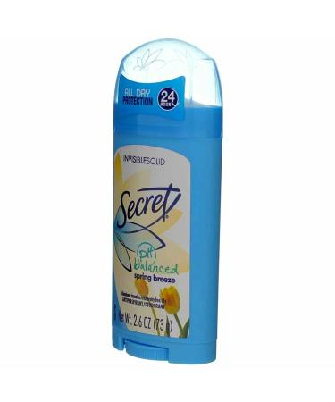Secret Deodorant Spring Breeze Solid 2.6 oz - Pack of 3 | Long-Lasting Protection - Buy Online on GoSupps.com
