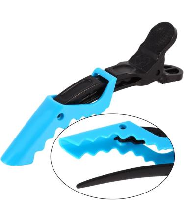 Hairdressing Clip For Women Plastic Clamp Hair Styling Non Slip Clips Grip Accessory (10 pcs-Blue) - Buy Online on GoSupps.com