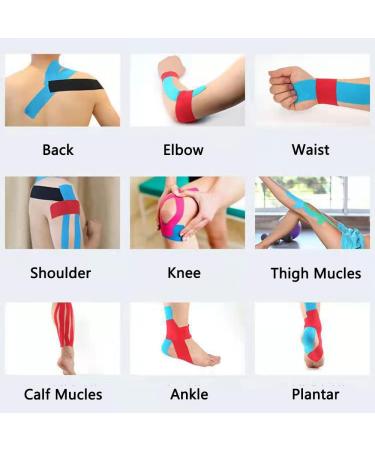 Kinesiology Tape 5CMx5M - Elastic Waterproof Sports Tape for Muscle Support - Light Blue - Buy Online on GoSupps.com