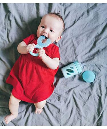 TWISTSHAKE Teething Ring for Baby - BPA Free Pastel Light Pink Suitable from 1 Month | Shop Internationally - Buy Online on GoSupps.com