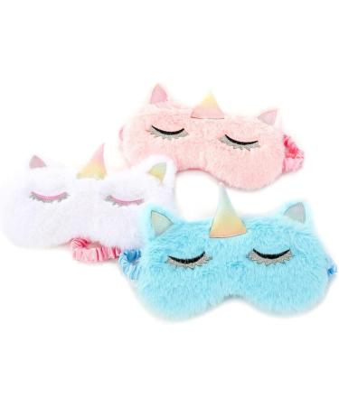 Buy Mobestech 3pcs Kids Sleeping Masks | Cute Cartoon Eye Masks | Breathable Cooling Night Blindfolds for Children - Buy Online on GoSupps.com