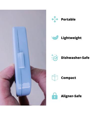 Dental Mouthguard Container | Orthodontic Retainer Case for Clear Aligners | Rattle-Free, Slim Design | Household & Travel Friendly | 1 Pack - Buy Online on GoSupps.com