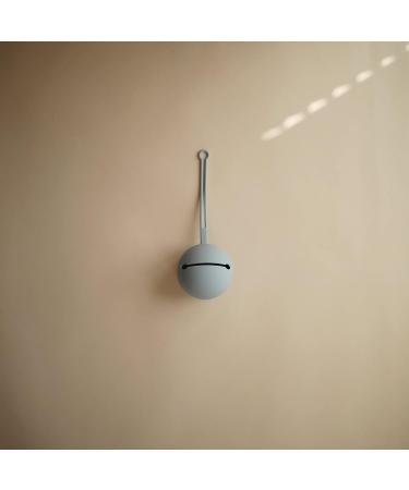 Mushie Silicone Pacifier Box | Safe Storage Case for Babies & Toddlers | High-Quality Powder Blue Baby Accessory - Buy Online on GoSupps.com