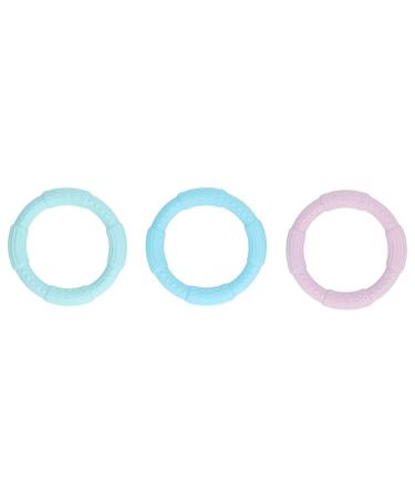 Teether Toy Portable Soft Teething Bracelet Exquisite Gum Relief Textured 3 Pack for Living Room (Type1 6L)