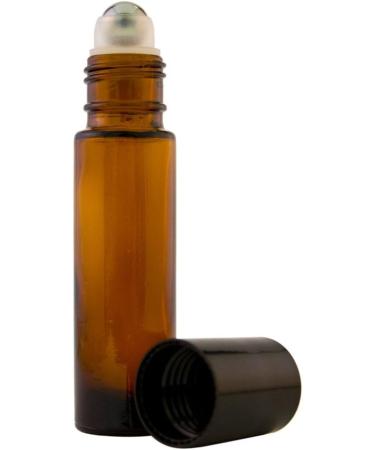 GreenHealth 24 Pack Amber Glass Roll-On Bottles with Stainless Steel Roller Balls & Droppers | 10 ml Capacity - Buy Online on GoSupps.com