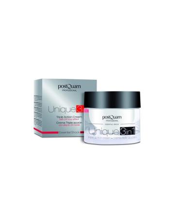POSTQUAM Professional Triple Action Cream 50ml - Hydronutritive And Anti-Wrinkle 24-Hour Action - The Skin Regains Its Softness - Recommended For Men