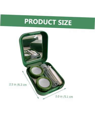 Buy Healvian Contact Lens Container | Portable Small Holder with Mirror | Travel-Friendly Lens Storage Case - Buy Online on GoSupps.com