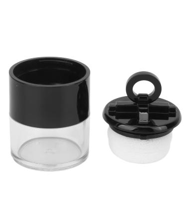 Verdant Touch Loose Powder Empty Box Portable Mini Loose Powder Empty Box with Flocking Puff Mushroom Shape Plastic Makeup Powder Container