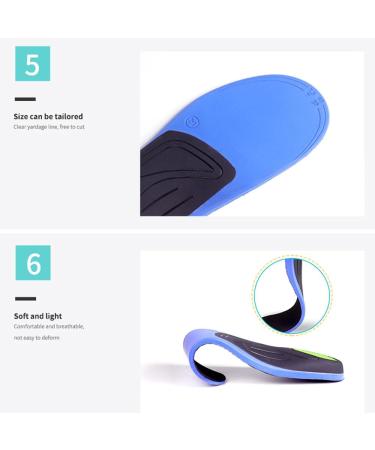 Heavy Duty Arch Support Orthotics Insoles for Men & Women | Gel Cushioning & Shock Absorption - Relief for Fasciitis | Fits Men's 5.5-6.5 & Women's 7.5-8.5 - Buy Online on GoSupps.com