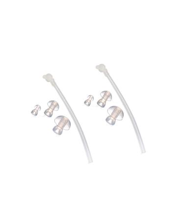 Careforyou 6 pieces Siemens earplugs hearing aid earplugs earplugs earplugs earplug earplugs earplugs tube approx. 9 cm length bte hearing aid dome and tube kit