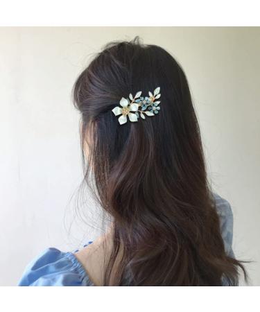 inSowni 4 Pack Luxury Glitter Butterfly Metal French Barrettes for Women Girls - Sparkly Jeweled Gems Crystals Rhinestones Hair Clips (4PCS S3) - Buy Online on GoSupps.com