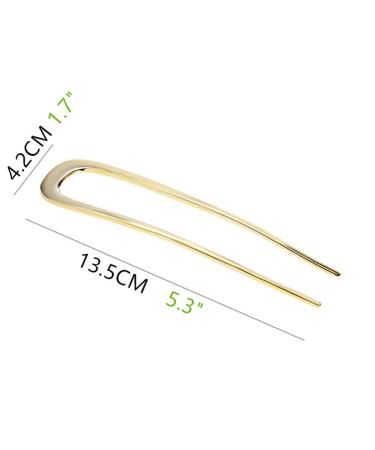 U-Shaped Hairpins - Vintage Bridal Hair Jewelry & Wedding Clips for Women & Girls (Gold) - Buy Online on GoSupps.com