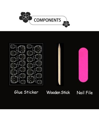 Short French Press Nails - Leopard Print False Nails with Gold Line | Luxury Stiletto Acrylics | 24 Pcs Reusable Stick-On Nails for Women - Buy Online on GoSupps.com