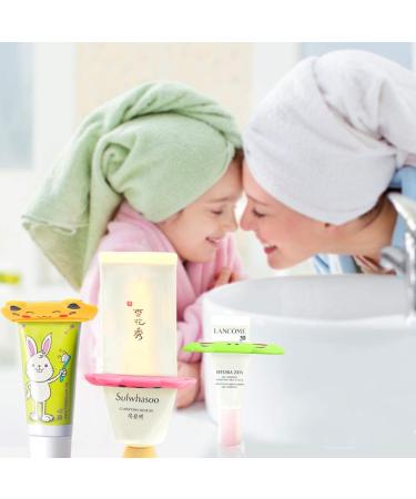 LOVEINUSA 10PCS Kids Cartoon Animal Toothpaste Squeezer Set - Frog Panda Cat Pig | Toothpaste Tube Dispenser for Children - Buy Online on GoSupps.com