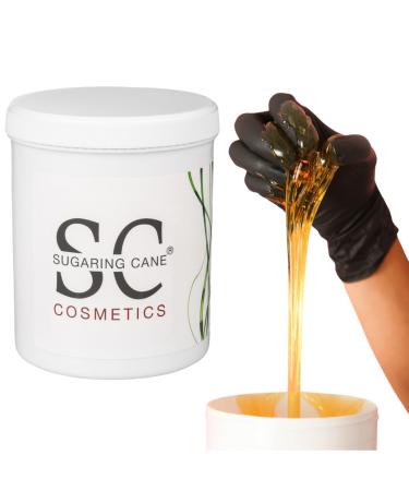 Sugaring Cane Sugaring - XXL Sugar Paste - 100% Vegan - Gentle and Painless Hair Removal - Sugar Wax for Smooth and Silky Skin for Up to 4 Weeks - 1 Box (1000g soft) for Men and Women