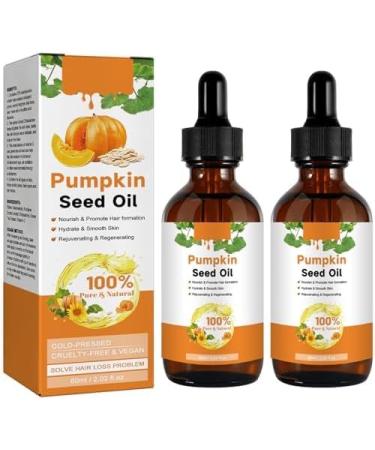 Pumpkin Seed Oil for Hair - Pumpkin Seed Oil - 100% Pure Pumpkin Seed Oil Cold Pressed for Skin Face Hair Care Eyebrow and Eyelash - Repairing Dry Damaged Hair - 60ml (2) - Buy Online on GoSupps.com