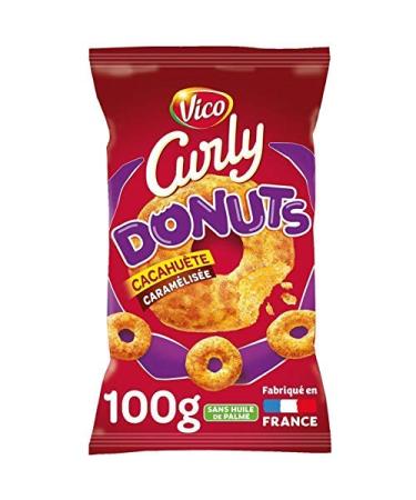 VICO CURLY - Curly Cacahuete 100G - Pack of 4 - free delivery