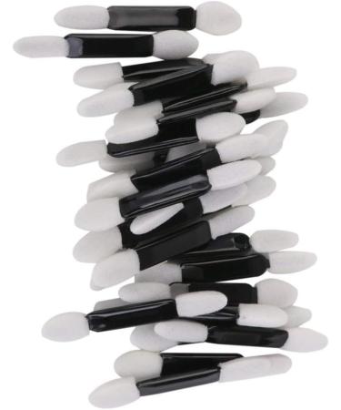 Eyeshadow Applicators 50pcs Disposable Double Ended Sponge Eye Shadow Applicators Dual Sided Eyeshadow Brush Sponge Tipped Oval Makeup Applicator Black Handle - Buy Online on GoSupps.com