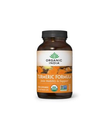 Organic India Turmeric Formula Joint Mobility & Support 180 Vegetarian Caps