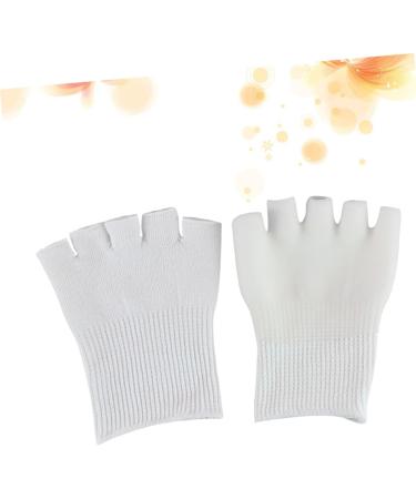 Ipetboom 1 Pair Five Toe Gel Socks Moisturizing Socks Heel Sleeves for Cracked Heels Big Toe Separators Open Toe Socks Feet Moisturizer Socks Foot Care Socks Skin Gasket White - Buy Online on GoSupps.com