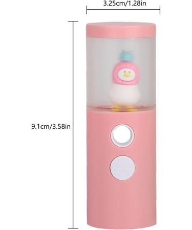 Nano Facial Steamer Portable Mini Mister USB Rechargeable Mist Sprayer with a 30ml Transparent Water Tank Cooling Mist for Man Woman Moisturizing Skin Daily Makeup Skin Care (Pink) - Buy Online on GoSupps.com