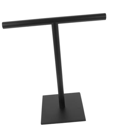 Alipis Towel Bar Towel Standing Bar Bathroom Towel Stand Towel Storage Rack Can Move Towel Rack 32X27.3X14CM Black