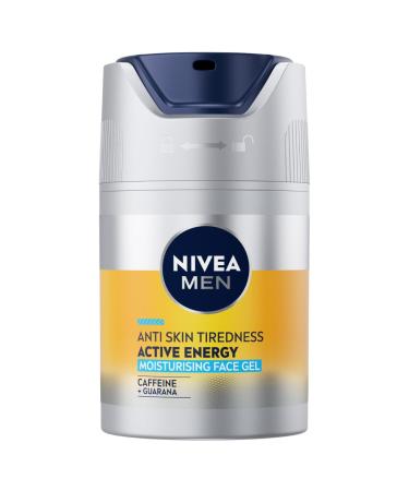Beiersdorf NIVEA MEN Active Energy Wakeup Facial Gel Moisturizer Dry skin With caffeine Moisturizing and firming Cream 50 ml