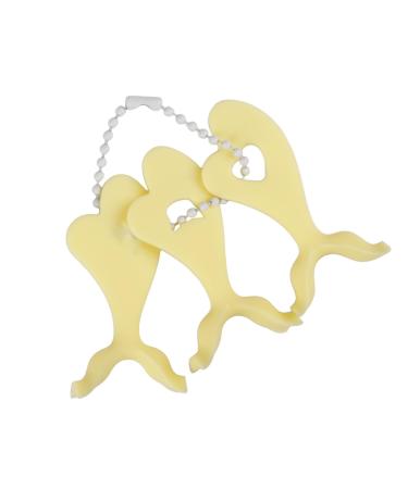 Lot de 3 pochoirs eyeliners applicateurs pour d butants et professionnels - Accessoires de maquillage faciles jaune