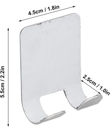YWBL-WH Self-Adhesive Stainless Steel Wall Hooks | Razor Holder & Brush Stand for Shower | Durable & Easy to Install - Buy Online on GoSupps.com