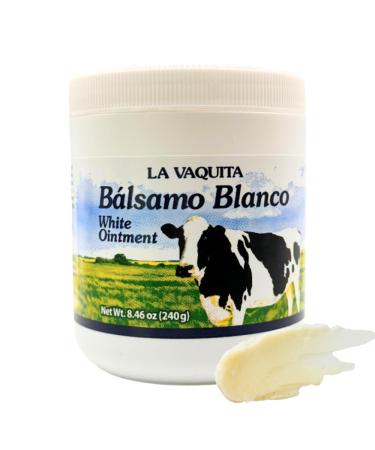 La Vaquita B lsamo Blanco White Ointment Cooling & Warming Multi-Purpose Rub for Muscles Joints & Massage Moisturizing Protective Formula Large 8.46 oz (240 g) Jar