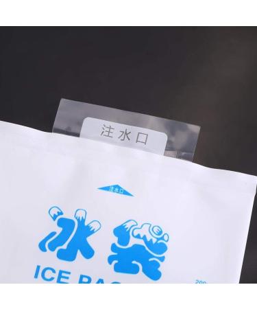 Buy 10 Reusable Dry Gel Packs - PE Plastic Food-Safe Cooling Gel Bags for Injuries | Long-Lasting 200ml - Buy Online on GoSupps.com