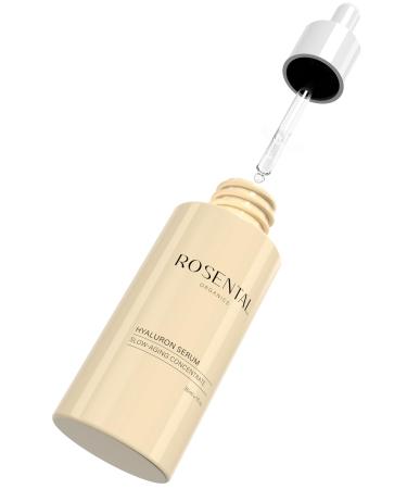 ROSENTAL Organics Hyaluronic Serum (30 ml) High Dose Organic Hyaluronic Acid Moisturiser for the Face Natural Cosmetics 100% Natural