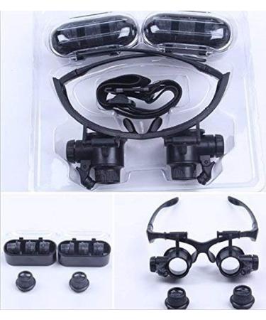 10X15X 20X 25X 4 Group Lens Double Glasses Head-Mounted LED Magnifier Combination Packages Good Times - Buy Online on GoSupps.com