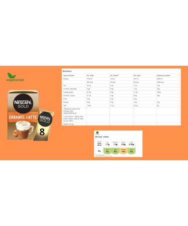 Nescafe Gold Instant Coffee Sachets Contains 48 Caramel Latte Sachets Bundled With 48 x Temas Store Coffee Stirrers & 1 x Reusable Coffee Cup| Coffee Gift Set | Coffee Sachets Individually Wrapped - Buy Online on GoSupps.com