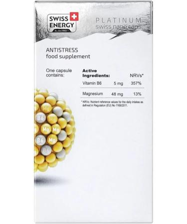 Swiss Energy Antistress Magnesium + B6 Capsules - 30 Sustained-Release Complex - Buy Online on GoSupps.com