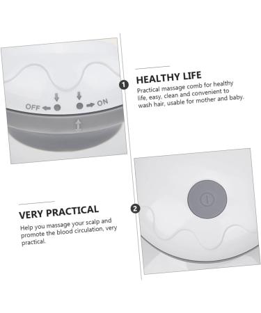 FOMIYES Electric Shampoo Brush Set - 3 Silicone Scalp Massagers for Hair Washing | ABS Material Hair Care Tool - Buy Online on GoSupps.com